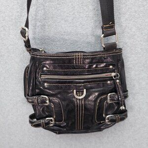 Frank Sarto Handbag Purse Black Shoulder Handbag Bag with change purse